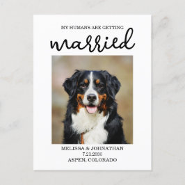 人間が結婚する | 日付を保存する ポストカード