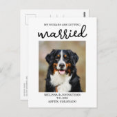 人間が結婚する | 日付を保存する ポストカード (正面/裏面)