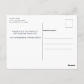 人間が結婚する | 日付を保存する ポストカード (裏面)