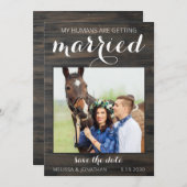 人間が結婚素朴す結婚る セーブザデート (正面/裏面)