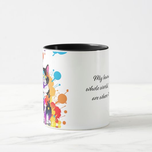 人間が マグカップ (中央)