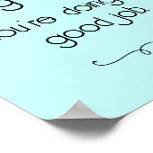 人間であることは簡単ではない 良い仕事ポスター ポスター (角)