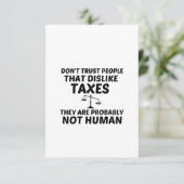 人間ではない税金の嫌い サンキューカード (スタンド正面)