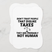 人間ではない税金の嫌い 案内状 (正面/裏面)