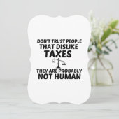 人間ではない税金の嫌い 案内状 (スタンド正面)