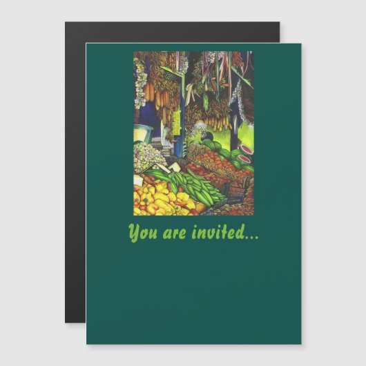 人間との交流の共通スレッド、ブダペスト マグネット招待状 (正面/裏面)