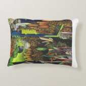 人間との相互作用の共通スレッド アクセントクッション (裏面)