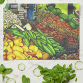 人間との相互作用の共通スレッド キッチンタオル (折り畳み)