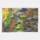 人間との相互作用の共通スレッド キッチンタオル (横)