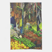 人間との相互作用の共通スレッド キッチンタオル (縦)