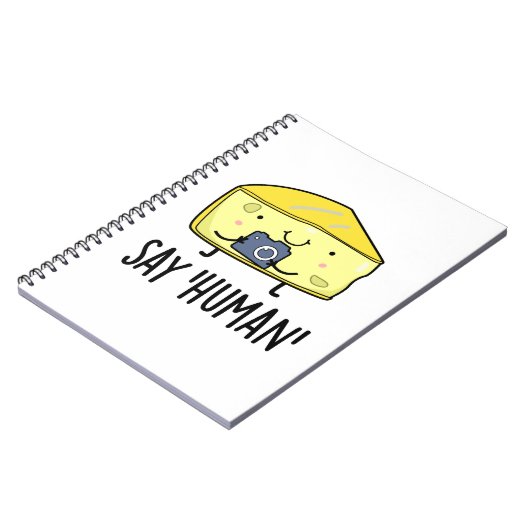 人間とチーズのユーモア フォトグラファー プン ノートブック (左側)