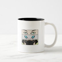 人間と猫と犬があなたを見て