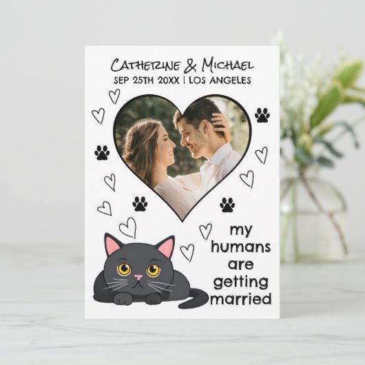 人間と結婚する猫ママパパハンドドロー セーブザデート (スタンド正面)