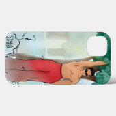 人間と自然図解入りの、写真付きののケース Case-Mate iPhoneケース (裏面 (横))