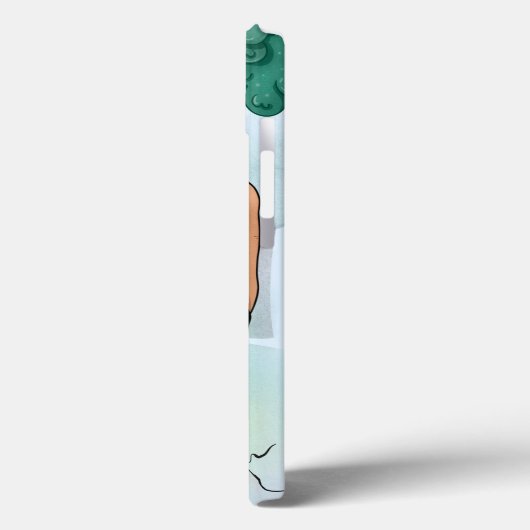 人間と自然図解入りの、写真付きののケース Case-Mate iPhoneケース (裏面 / 左)