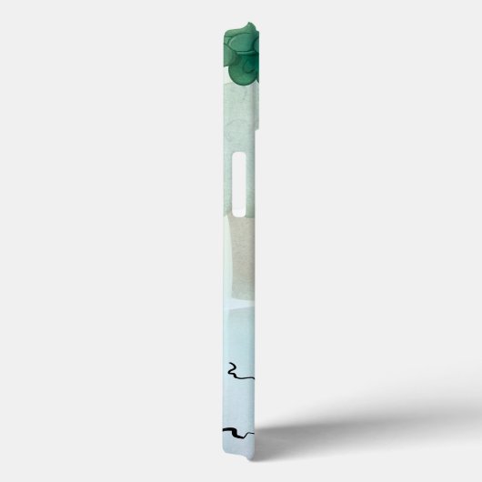 人間と自然図解入りの、写真付きののケース Case-Mate iPhoneケース (裏面 / 右)