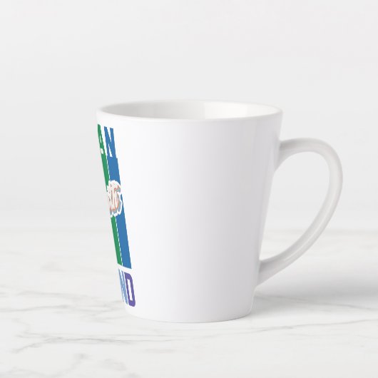 人間と親切の両方 – ヴィンテージレインボーインスパイア カフェラテマグ (右)