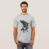 人間と鳥の融合 ガルーダデーモン Tシャツ (正面フル)
