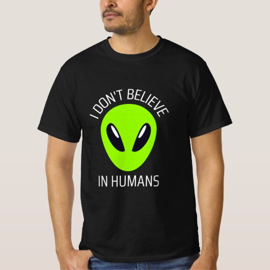 人間なんて信じてない Tシャツ (正面)