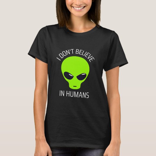 人間なんて信じてない Tシャツ (正面)