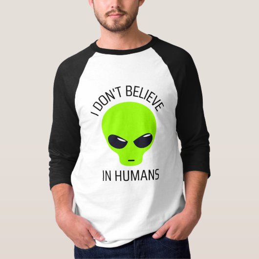 人間なんて信じてない Tシャツ (正面)