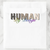 人間によるデザイン平和の愛の平等 長方形シール (バッグ)