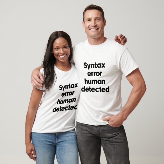 人間による構文エラー検出 Tシャツ (ユニセックス)