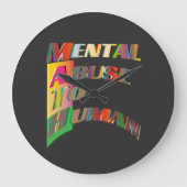 人間に対する数学の精神的虐待 ラージ壁時計 (正面)