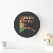 人間に対する数学の精神的虐待 ラージ壁時計 (ホーム)