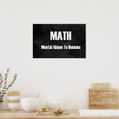 人間に対する精神的虐待 – 数学ポスター ポスター (キッチン)