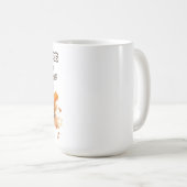 「人間に有害もし飲み込み」 コーヒーマグカップ (正面右)