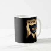 人間に飽きた猫 |アートの猫好き コーヒーマグカップ (正面右)