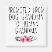 人間のおばあちゃんに昇格おもしろいフローラ マグネット (正面)