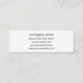 人間のアイコン スキニー名刺 (裏面)