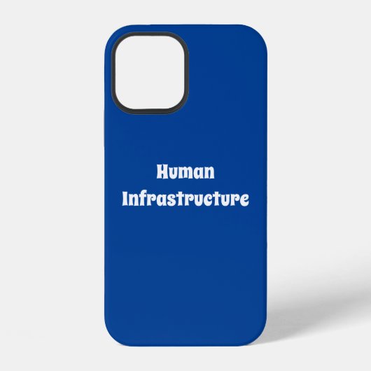 人間のインフラ iPhoneケース (裏面)