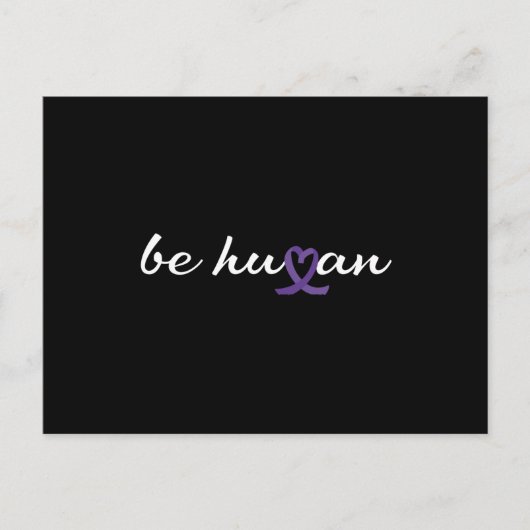 人間のオレンジ色のシャツの日 ポストカード (正面)