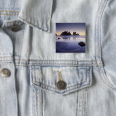 人間のカヤッ運クのモンタージュ、シーシービーチ 缶バッジ (インサイチュ)