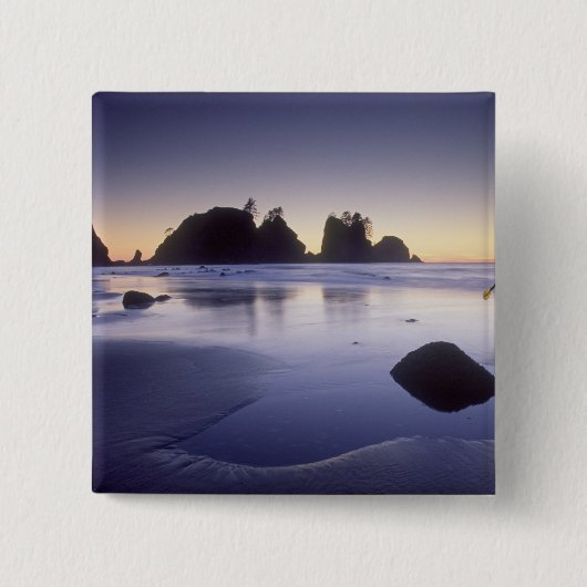 人間のカヤッ運クのモンタージュ、シーシービーチ 缶バッジ (正面)