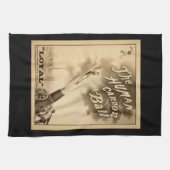 人間のキャノンボールのヴィンテージのサーカスの出し物のビクトリア時代の人 キッチンタオル (横)