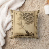 人間のキャノンボールのヴィンテージのサーカスの出し物 クッション (ブランケット)