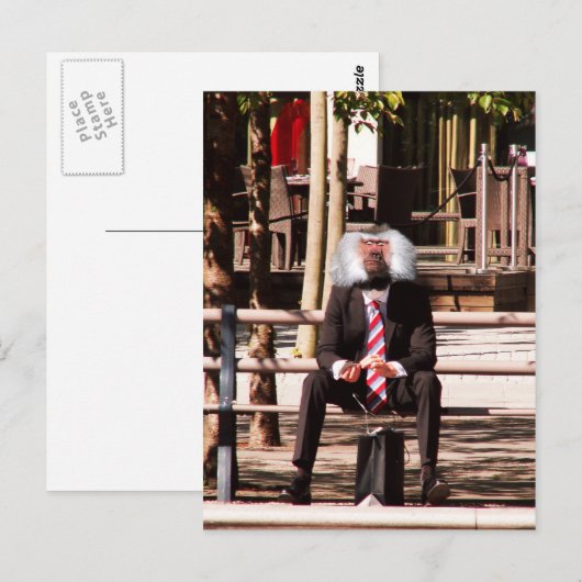 人間のサル ポストカード (正面/裏面)