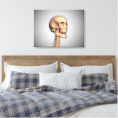 人間のスカルと脊髄の概念図2 キャンバスプリント (インサイチュ (寝室))