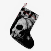 人間のスカルのコレクション スモールクリスマスストッキング (正面 (吊り時))