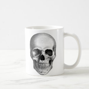 人間のスカルのコーヒー・マグ コーヒーマグカップ