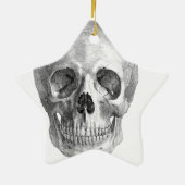 人間のスカルの解剖学のスケッチのスケッチ セラミックオーナメント (裏面)