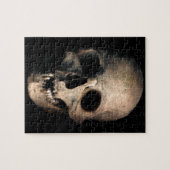 人間のスカルの頭部の顔 ジグソーパズル (横)