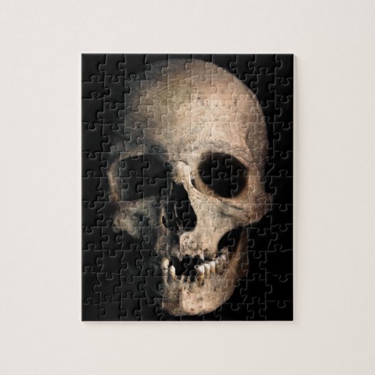 人間のスカルの頭部の顔 ジグソーパズル (縦)