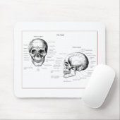 人間のスカルの骨 マウスパッド (マウス)