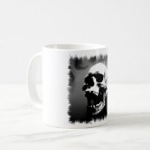 人間のスカルを笑わせるHysteriskull コーヒーマグカップ (正面左)