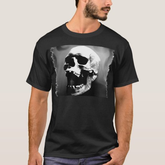 人間のスカルを笑わせるHysteriskull Tシャツ (正面)